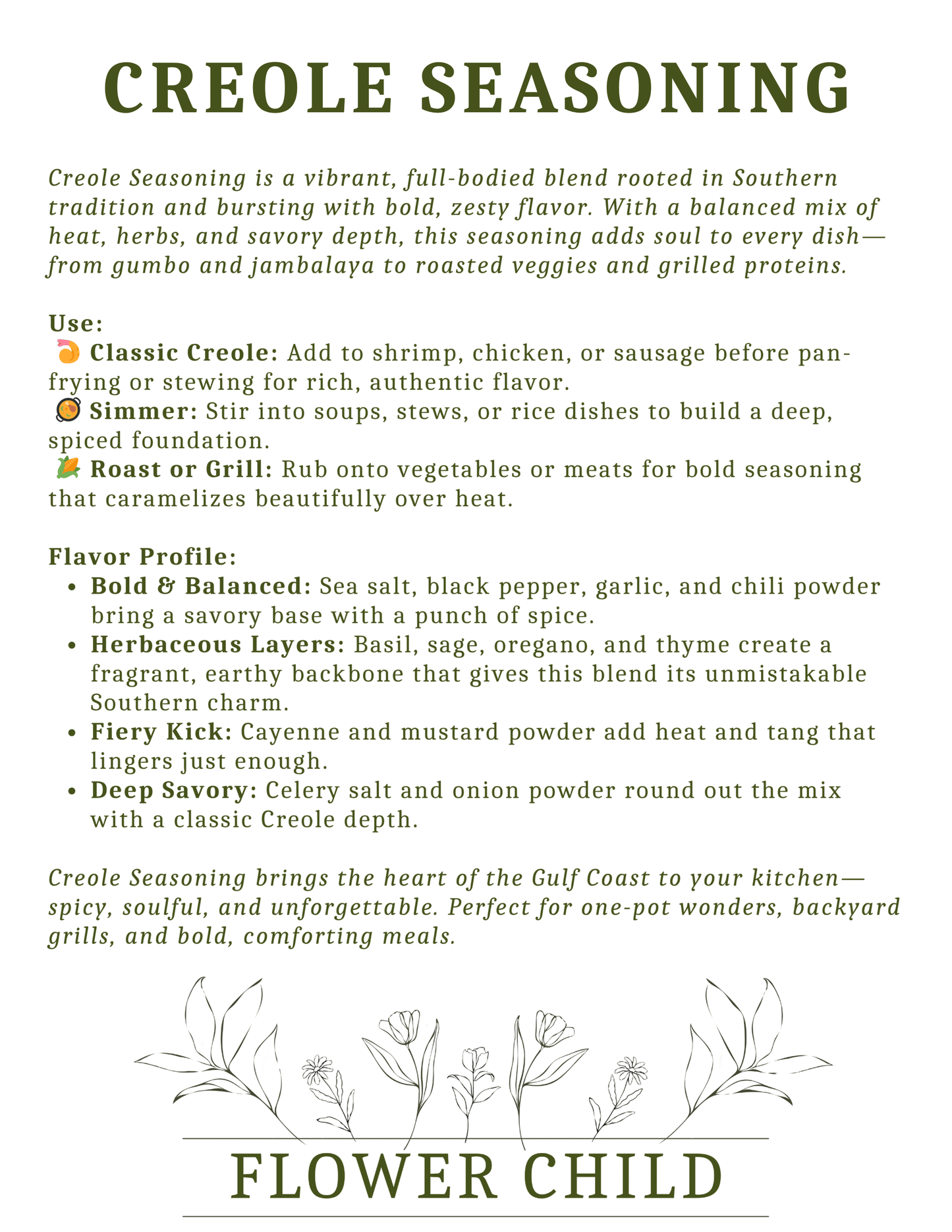 Creole Seasoning