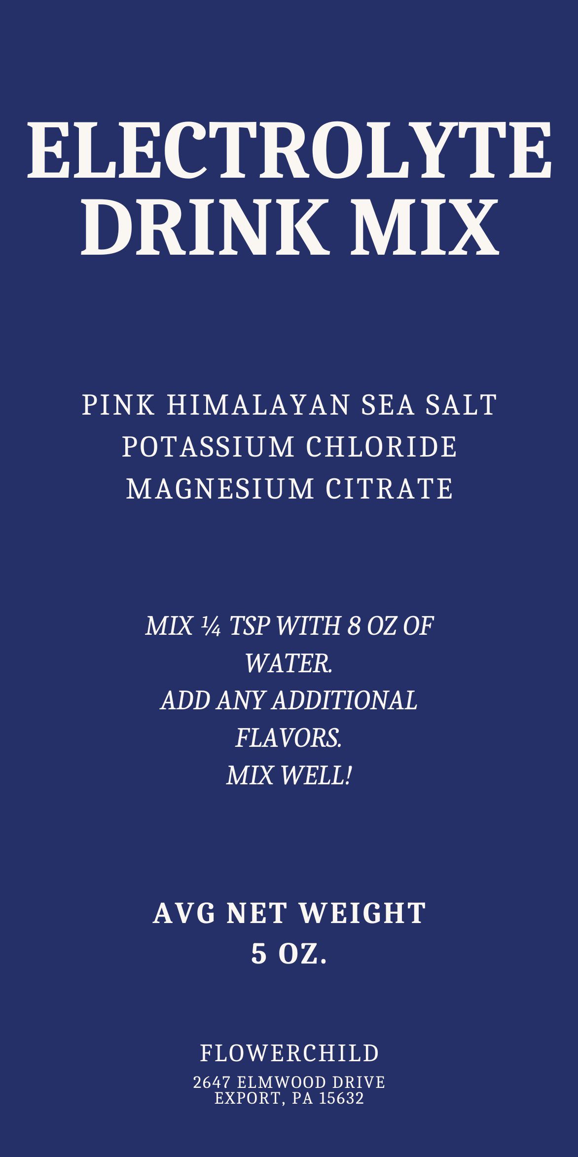 Electrolyte Drink Mix (Large)
