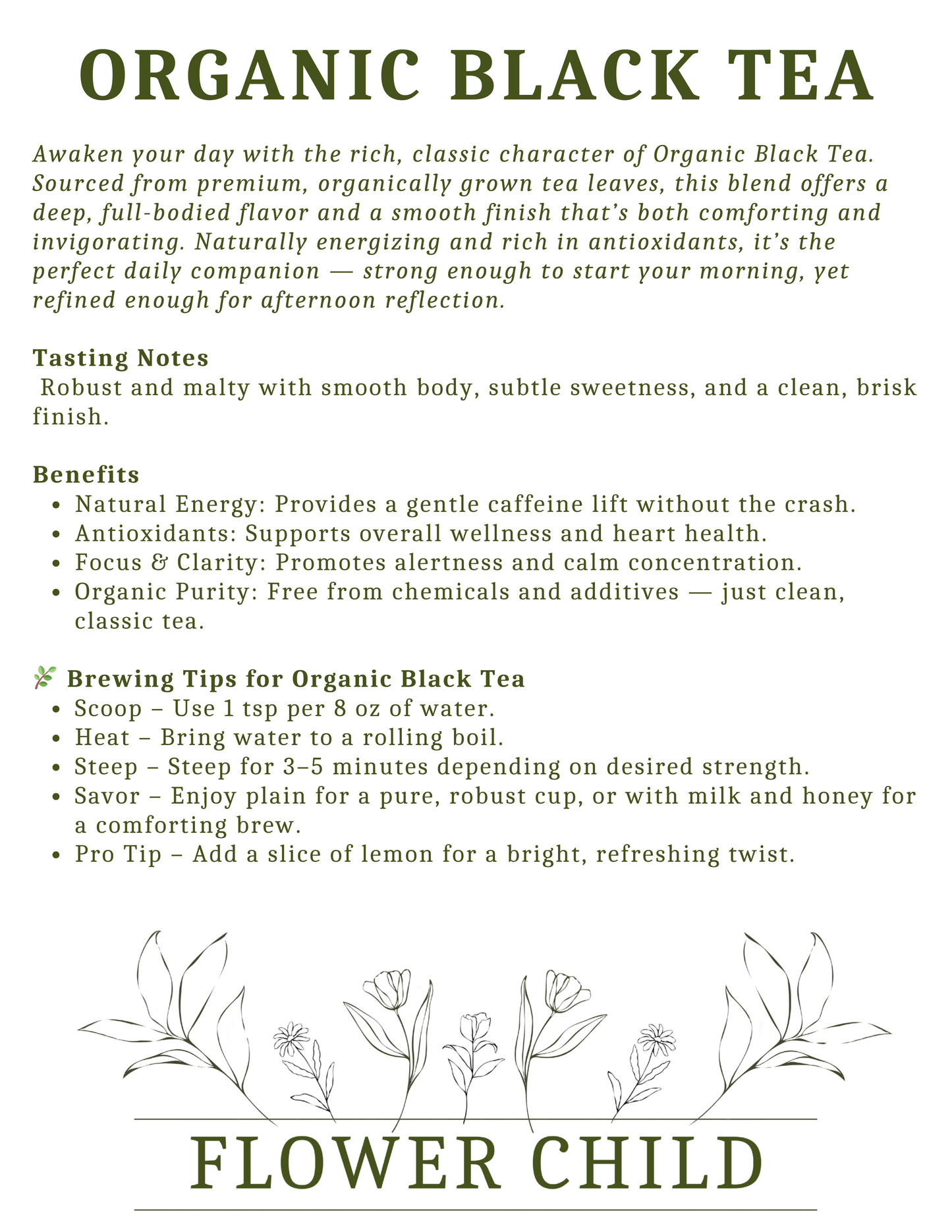 Organic Black Tea