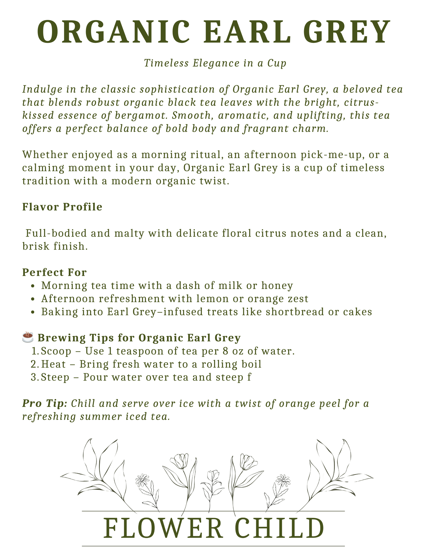 Organic Earl Grey